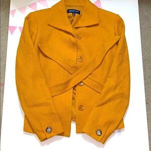 Jones New York mustard coat 4p
